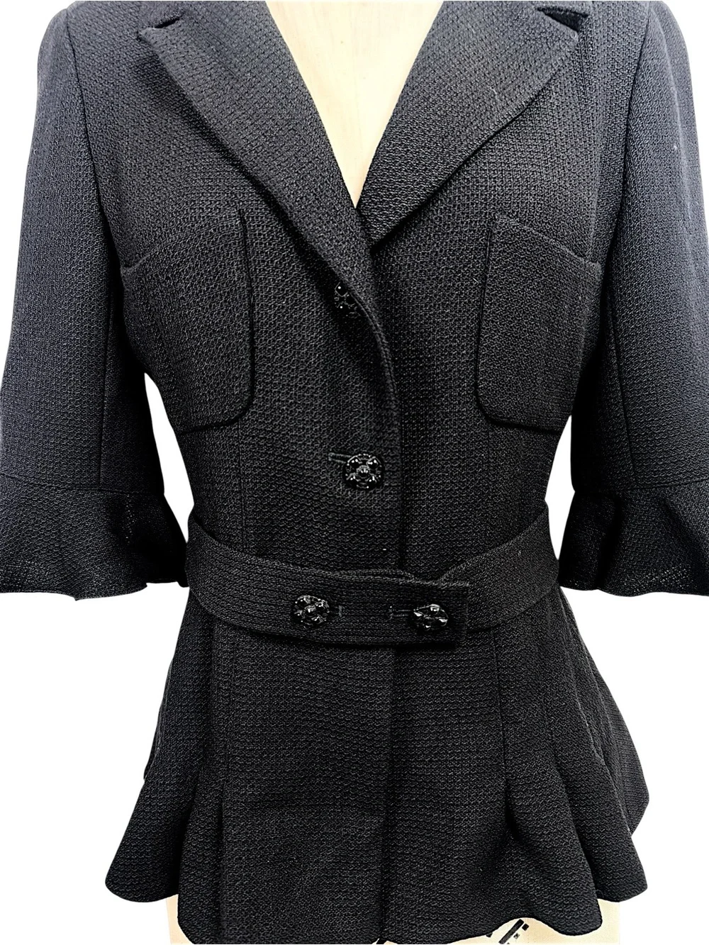 Chanel Cruise 2007 Belted Peplum Jacket FR36